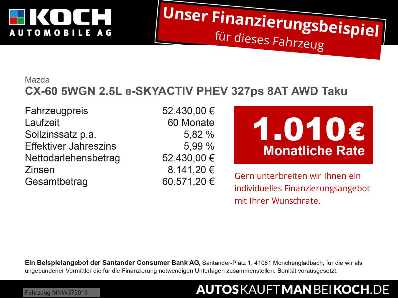 Fahrzeugbild eines Mazda CX-60