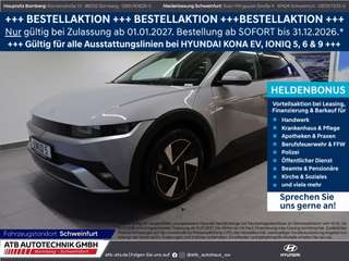 Schräge Frontansicht auf einen Hyundai IONIQ 5 , freigestellt