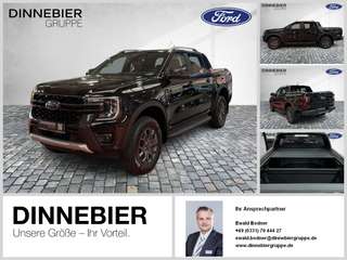 Schräge Frontansicht auf einen Ford Ranger , freigestellt