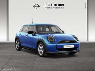 Schräge Frontansicht auf einen MINI COOPER , freigestellt