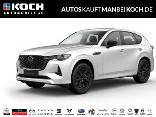 Schräge Frontansicht auf einen Mazda CX-60 , freigestellt