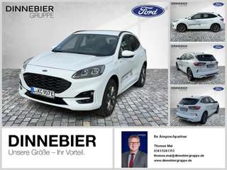 Schräge Frontansicht auf einen Ford Kuga , freigestellt