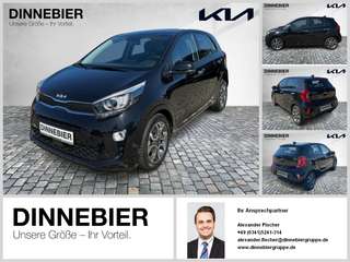 Schräge Frontansicht auf einen Kia Picanto , freigestellt