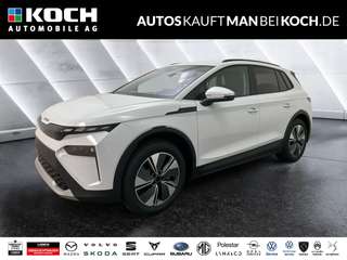 Schräge Frontansicht auf einen Skoda ELROQ , freigestellt