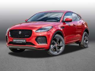 Schräge Frontansicht auf einen Jaguar E-PACE , freigestellt