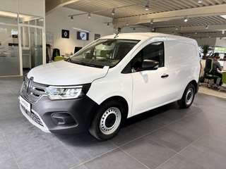 Schräge Frontansicht auf einen Renault Kangoo E-TECH , freigestellt