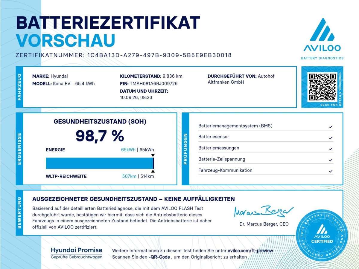 Fahrzeugbild eines Hyundai Kona Elektro