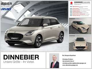 Schräge Frontansicht auf einen Suzuki Swift , freigestellt