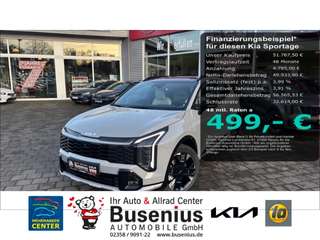 Schräge Frontansicht auf einen Kia Sportage , freigestellt