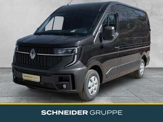 Schräge Frontansicht auf einen Renault Master , freigestellt