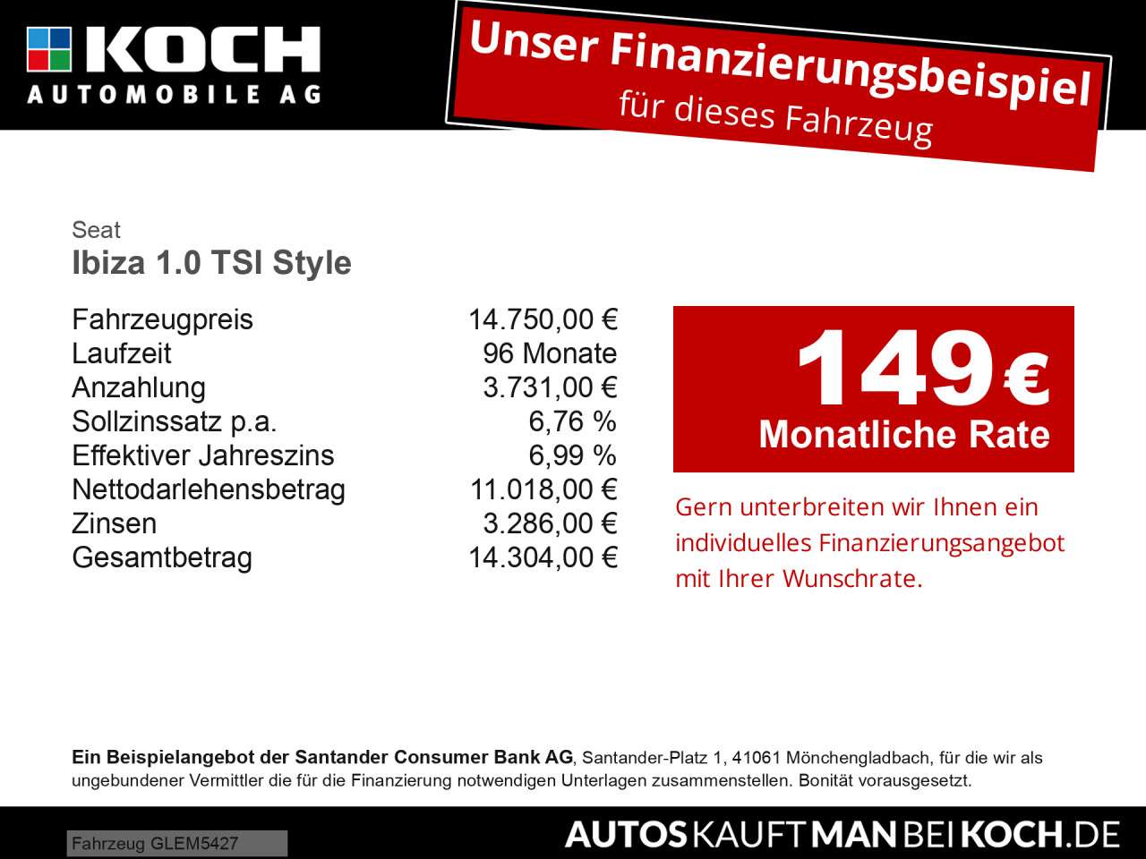 Fahrzeugbild eines SEAT Ibiza