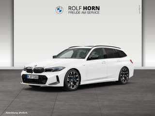 Schräge Frontansicht auf einen BMW 3er-Reihe , freigestellt