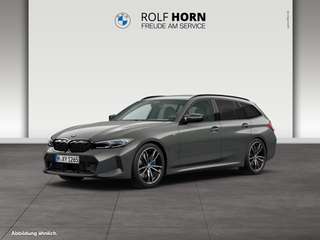 Schräge Frontansicht auf einen BMW 3er-Reihe , freigestellt