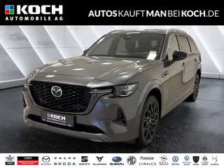 Schräge Frontansicht auf einen Mazda CX-80 , freigestellt