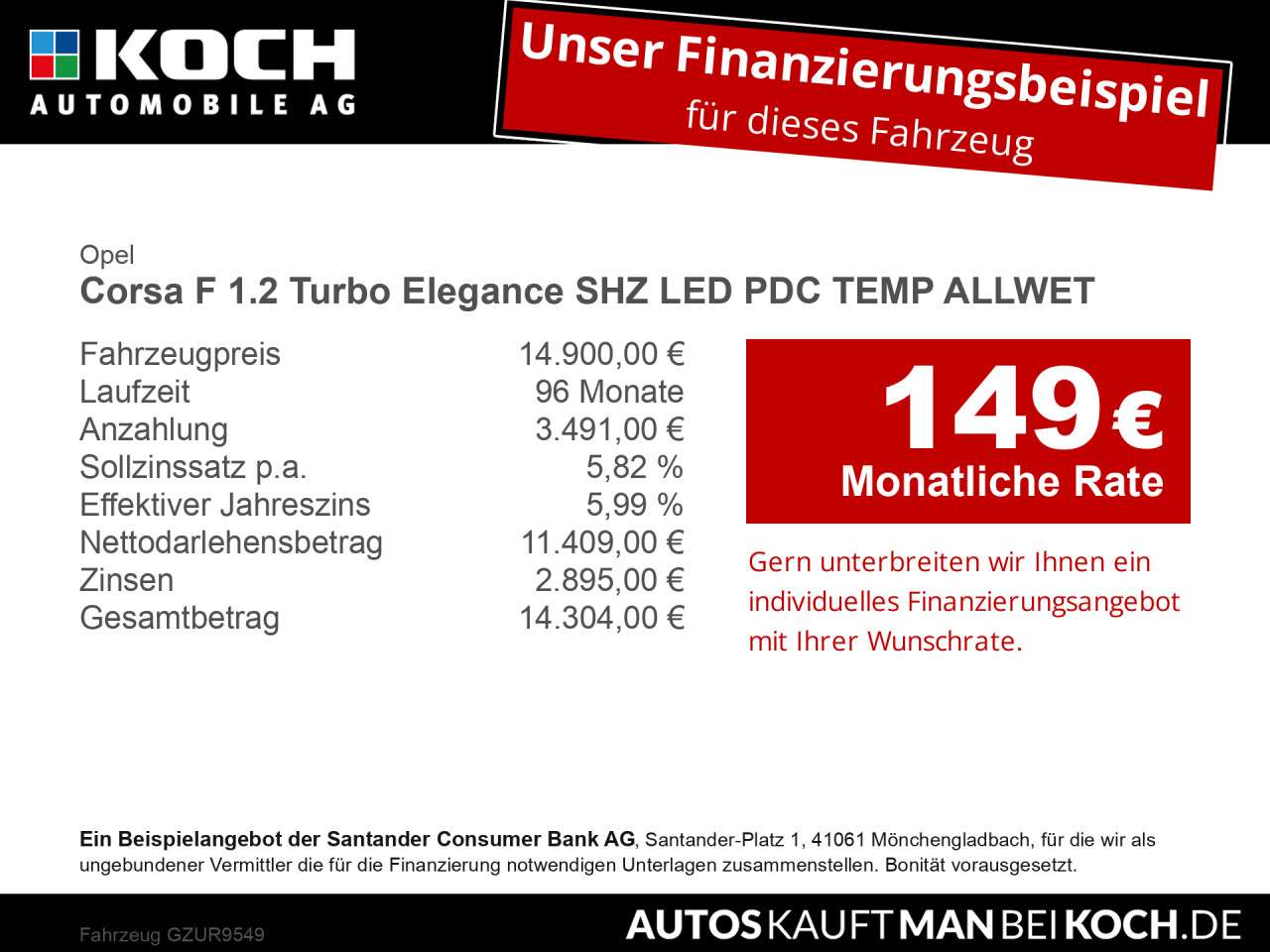 Fahrzeugbild eines Opel Corsa