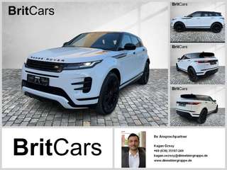 Schräge Frontansicht auf einen Land Rover Range Rover Evoque , freigestellt