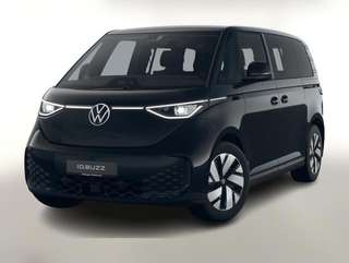 Schräge Frontansicht auf einen Volkswagen ID. BUZZ , freigestellt