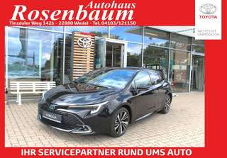 Schräge Frontansicht auf einen Toyota Corolla , freigestellt