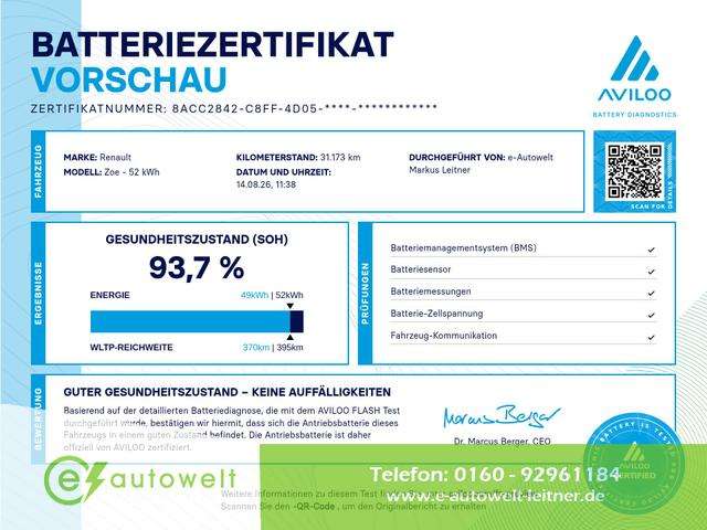 Fahrzeugbild eines Renault ZOE
