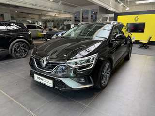 Schräge Frontansicht auf einen Renault Mégane , freigestellt