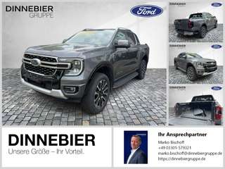 Schräge Frontansicht auf einen Ford Ranger , freigestellt