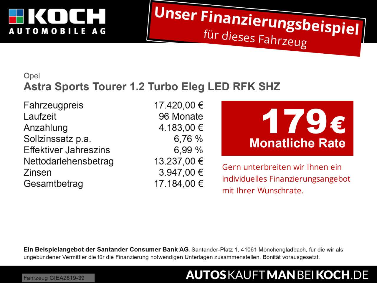 Fahrzeugbild eines Opel Astra