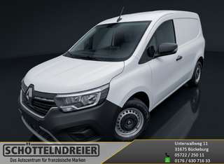 Schräge Frontansicht auf einen Renault Kangoo , freigestellt