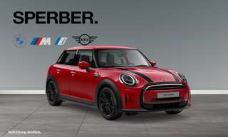Schräge Frontansicht auf einen MINI COOPER , freigestellt