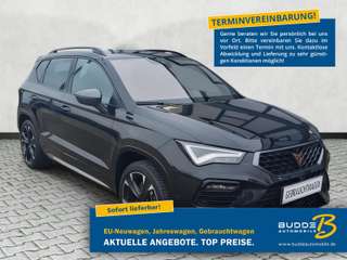 Schräge Frontansicht auf einen CUPRA Ateca , freigestellt