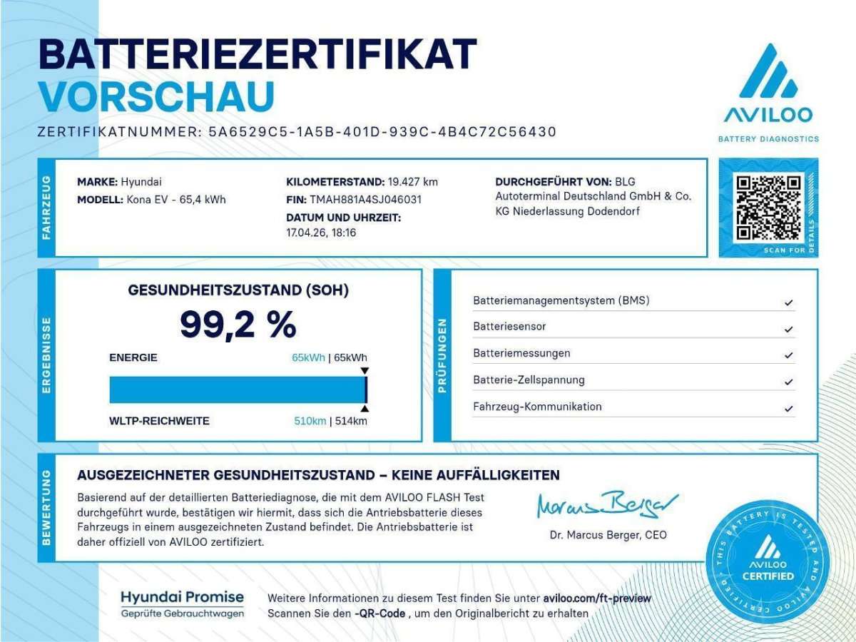Fahrzeugbild eines Hyundai Kona Elektro