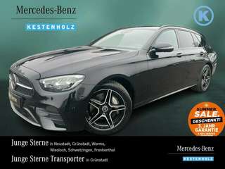 Schräge Frontansicht auf einen Mercedes-Benz E-Klasse , freigestellt