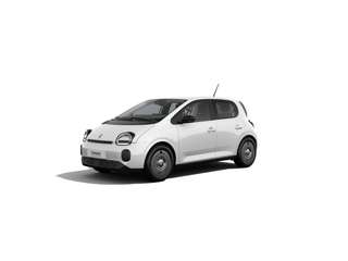 Schräge Frontansicht auf einen Renault Twingo , freigestellt