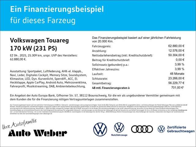 Fahrzeugbild eines Volkswagen Touareg