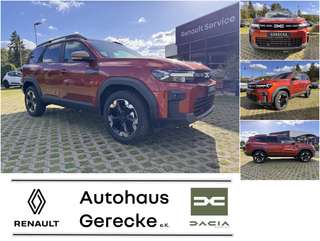 Schräge Frontansicht auf einen Dacia Bigster , freigestellt