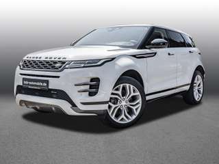 Schräge Frontansicht auf einen Land Rover Range Rover Evoque , freigestellt
