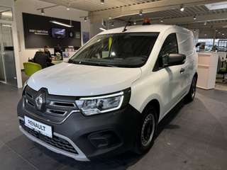 Schräge Frontansicht auf einen Renault Kangoo E-TECH , freigestellt