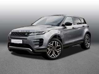 Schräge Frontansicht auf einen Land Rover Range Rover Evoque , freigestellt