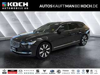 Schräge Frontansicht auf einen Volvo V90 , freigestellt