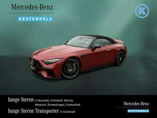 Schräge Frontansicht auf einen Mercedes-Benz SL , freigestellt