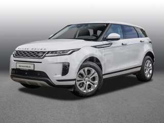 Schräge Frontansicht auf einen Land Rover Range Rover Evoque , freigestellt