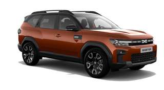 Schräge Frontansicht auf einen Dacia Bigster , freigestellt