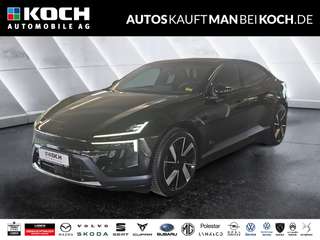 Schräge Frontansicht auf einen Polestar 4 , freigestellt