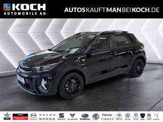 Schräge Frontansicht auf einen Kia Stonic , freigestellt