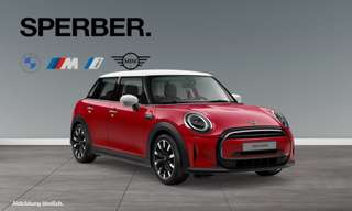 Schräge Frontansicht auf einen MINI COOPER , freigestellt