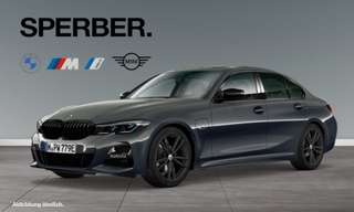 Schräge Frontansicht auf einen BMW 3er-Reihe , freigestellt