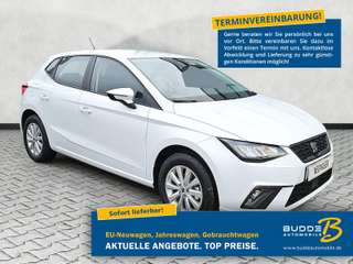 Schräge Frontansicht auf einen SEAT Ibiza , freigestellt