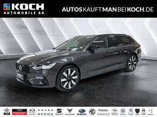 Schräge Frontansicht auf einen Volvo V90 , freigestellt
