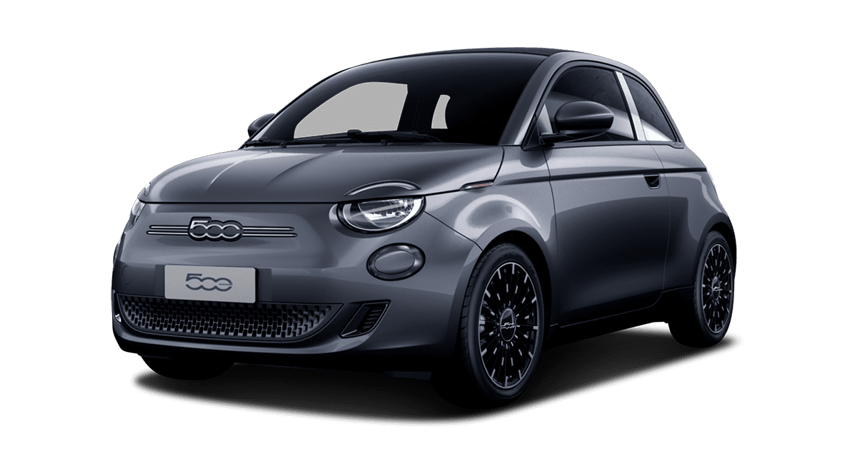 Frontansicht eines Fiat 500Ce, freigestellt