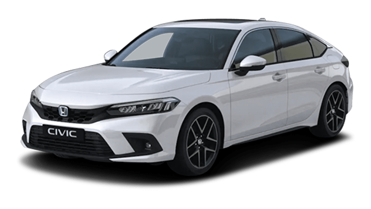 Frontansicht eines Honda Civic, freigestellt