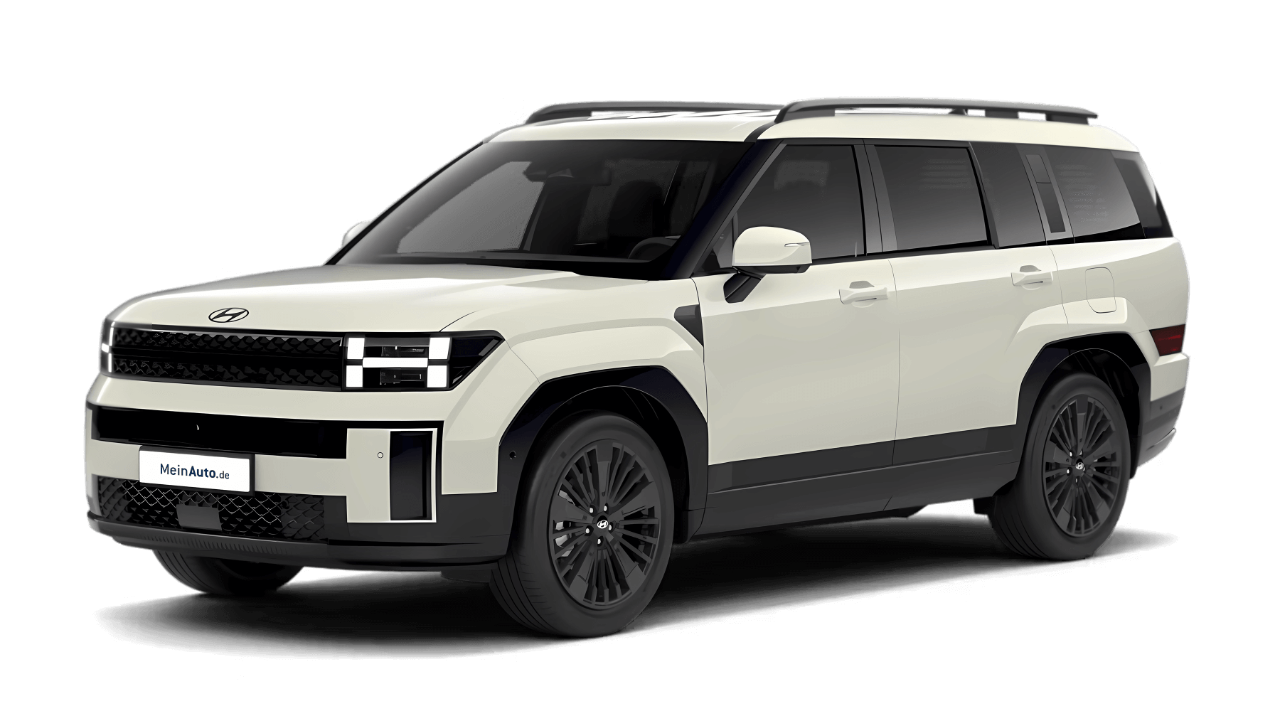 Frontansicht eines Hyundai Santa Fe Plug-in-Hybrid, freigestellt